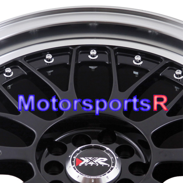 XXR 521 Black Machine Lip 18 Rims Wheels Staggered Fits 98 Nissan