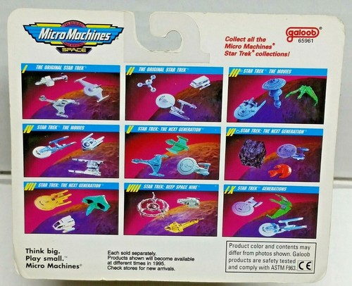 Star Trek KLINGON BIRD of PREY Micro Machines Scale Miniatures New on Card 1995 - 第 2/4 張圖片