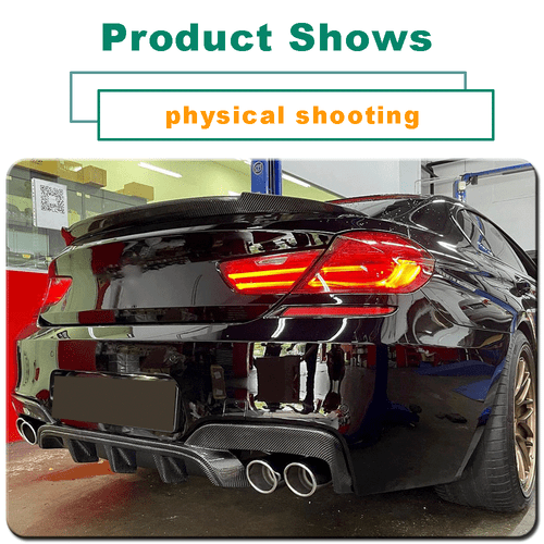 Carbon Heckdiffusor Diffusor Spoiler Lippe für BMW F06 F12 F13 M6 M-Paket 12-16 - Picture 4 of 11