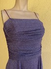 Vintage Eliza J Formal Lilac Blue Party Dress/Metallic Thread/size 12 — photo 6