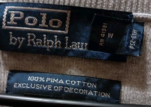 Polo By Ralph Lauren Sweater Vest Mens 2XL Gray V Neck Pullover Navy Blue Logo - Picture 4 of 8