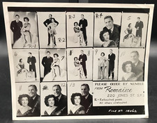 1940s-50s Royal Whirlwinds Romaine Contact Sheet Aristocrats of Roller Skating