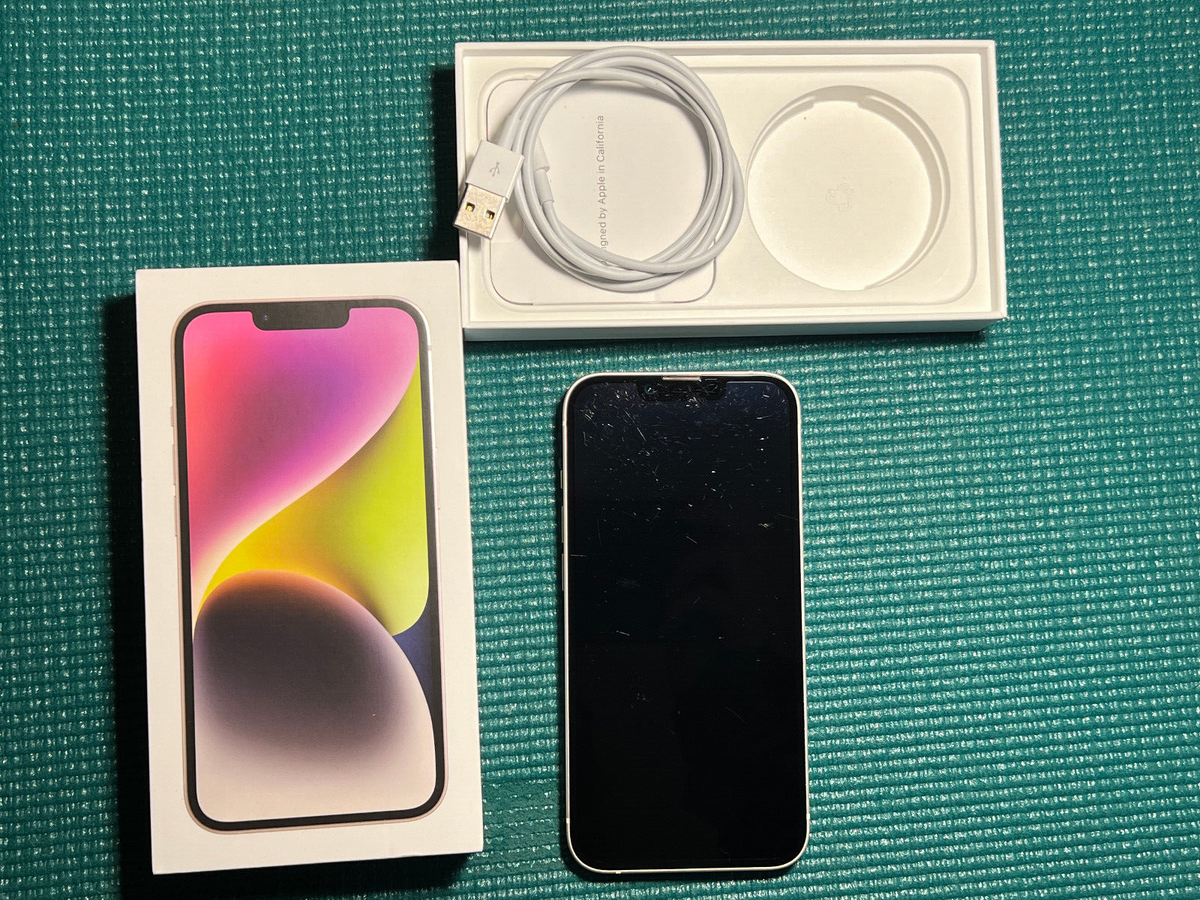 Apple iPhone 14 - 128 GB - Starlight (Unlocked) (CDMA + GSM) A2649