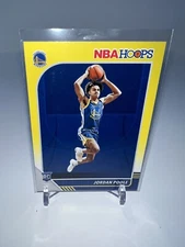 2019-20 Panini NBA Hoops Yellow Parallel Jordan Poole RC Rookie Warriors HY1