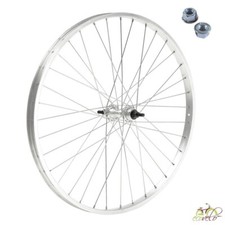 Roues Avant 26X 1 3/8 Jante Aluminium Moyeu Acier Vélo Hollandais Citybike