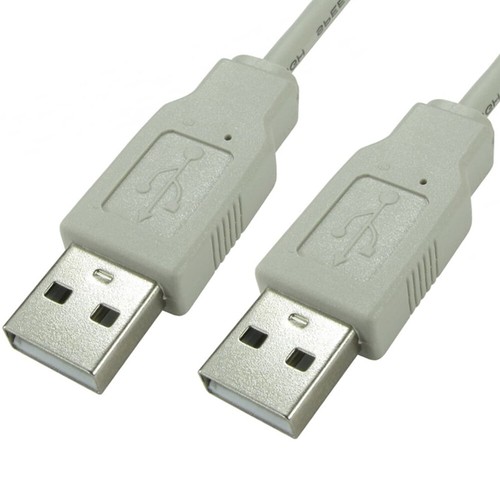 3m USB Type A Male to Plug Cable PC Laptop Computer 2.0 Data Transfer Beige Lead - Picture 2 of 12