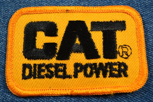 NOS 70s Original Cat Diesel Power 3"x2" Patch Caterpillar Heavy Equipment Hat