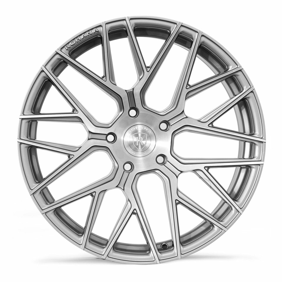 19” ROHANA RFX10 BRUSHED TITANIUM RIMS WHEELS FOR AUDI A4 S4 A5 S5 A6 ...