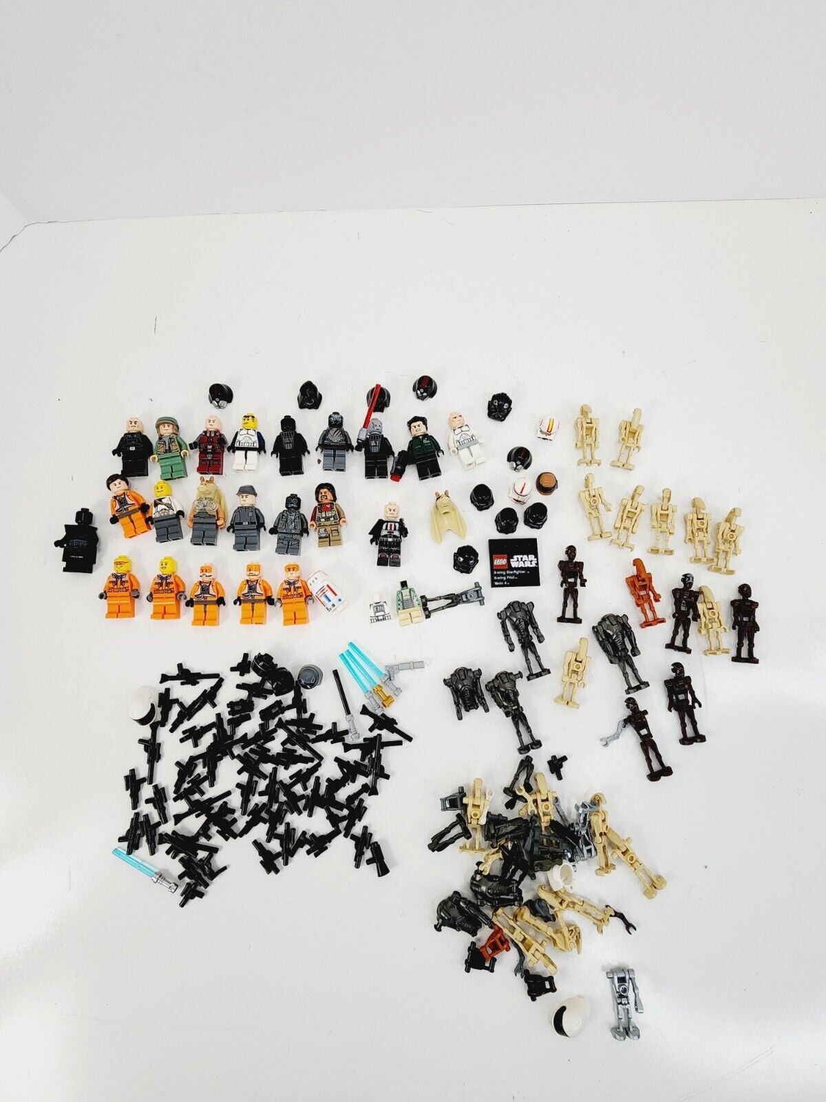 Large Lot Of Lego Star Wars Minifigures Parts And Accessories