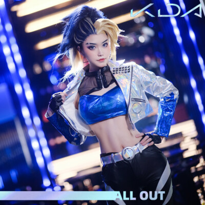 League Of Legends Akali Anime Cosplay KDA Halloween Costume Dress