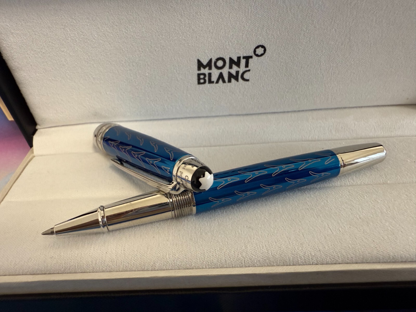 Montblanc Meisterstuck Classique Luxury Rollerball pen Blue New