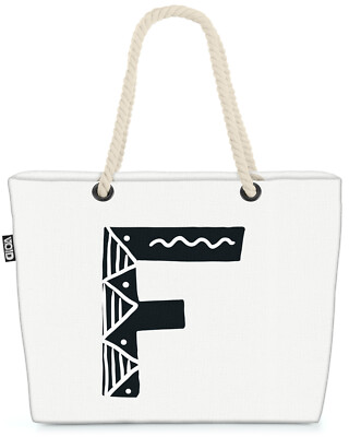 VOID Tasche F Buchstaben Natur ABC Buchstaben Pflanzen Frühling