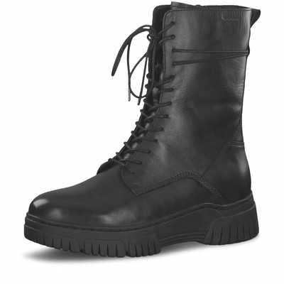 Tamaris Damen Stiefel 1-26261-27 Schwarz 001 warme Winter Leder