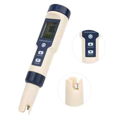 5 In 1 Digital PH/Salinity/Temp/ /EC Meter Multifunction Water Quality Tester