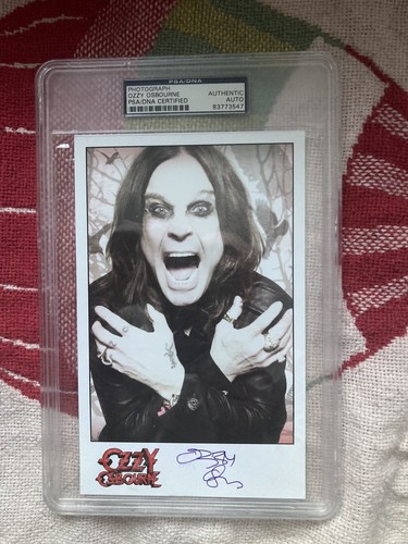 Photo Pré-imprimée Signée Ozzy Osbourne #1 Avec Autographe 25,4 X 20,3 Cm : Ozzy Osbourne