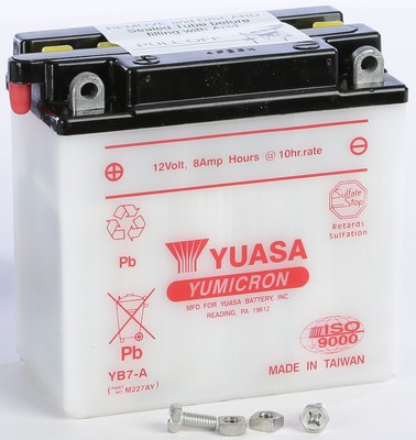 Yuasa Yumicron Battery YUAM227AY YB7-A