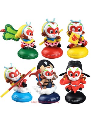 Monkey KING Shanghai Animation Film Q Mini Ver. A Set Of 6 Decoration Statue 