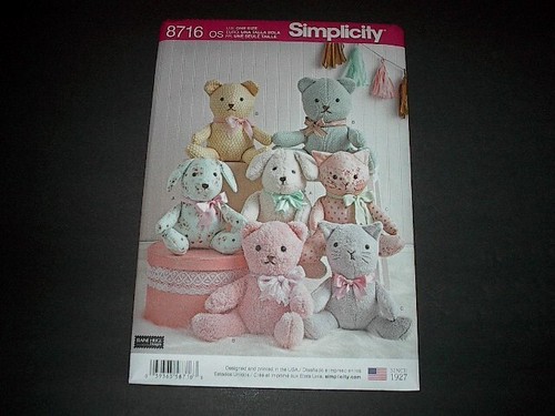 simplicity pattern 8716 stuffed animals
