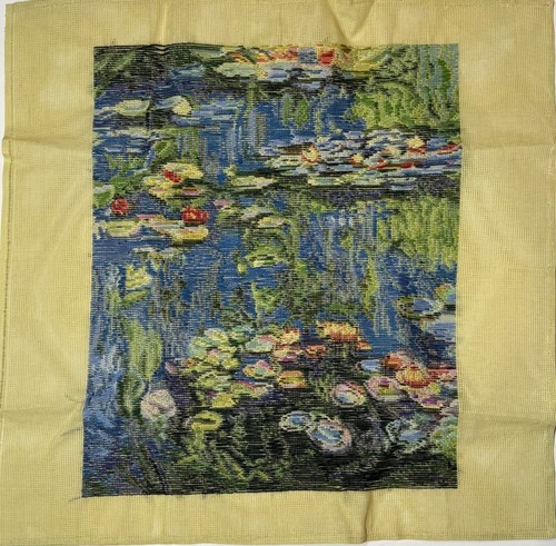 CLAUDE MONET Famous WATER LILIES Needlepoint Tramme Kit 18" x 21" 1133 - Picture 2 of 4
