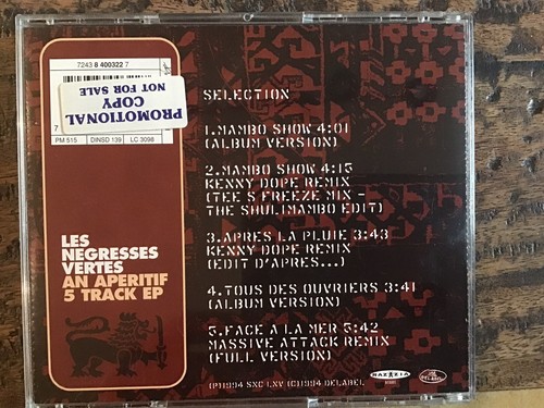 Les Negresses Vertes An Aperitif EP (1994) CD Excellent Condition - Picture 2 of 2