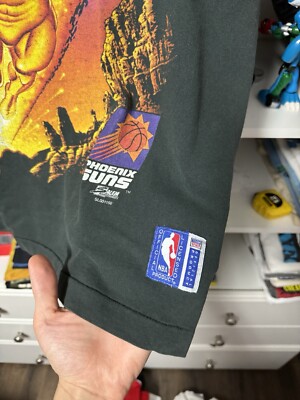 Vintage Phoenix Suns Shirt Men's Black M Salem Hero NBA