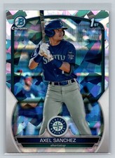 2023 Bowman Chrome Prospects 1st Bowman #BCP-73 Axel Sanchez Atomic Refractor