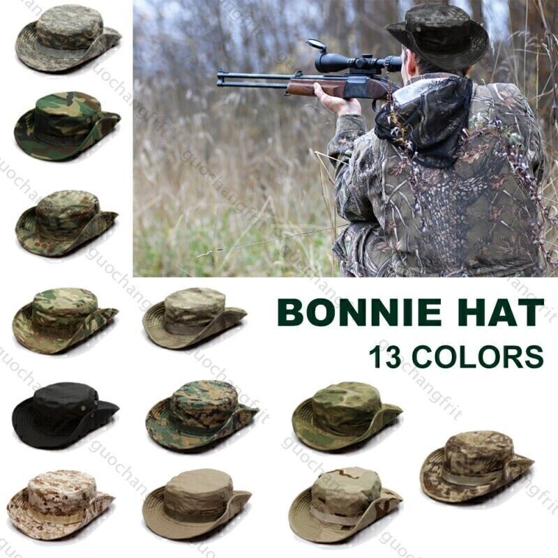 APL Cappello da sole uomo donna secchio safari BUSH Army cappello cespuglio estate pesca cargo