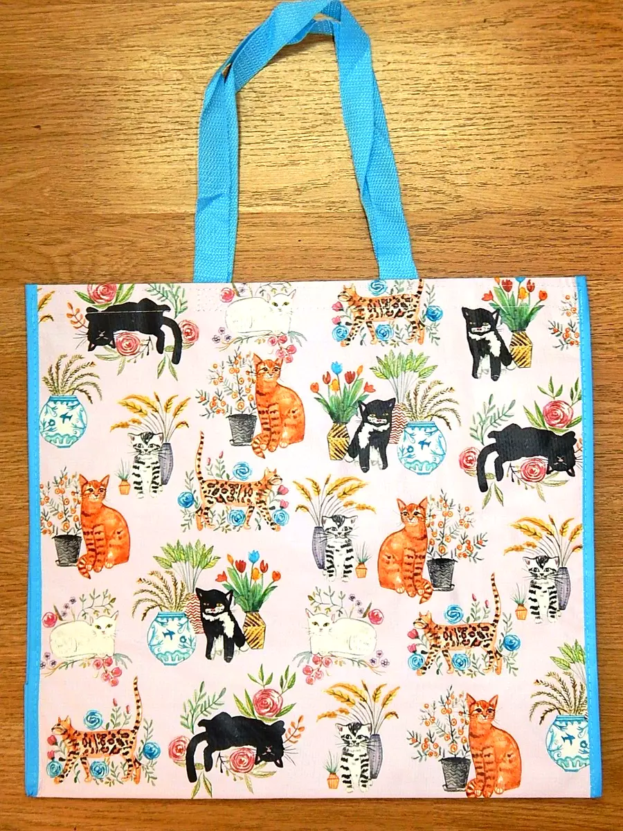 Cat Reusable Shopping Bag, Shop Bag Eco Friendly Cat