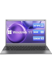 Laptop Computer, 8GB RAM, 128GB SSD, J4005 Processor Laptop, 14 inch 11 Pro