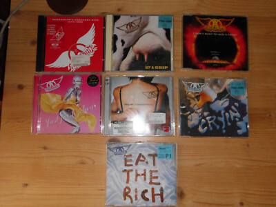 Sammlungsauflösung 7x Aerosmith, 4 Alben und 3 Maxi CDs