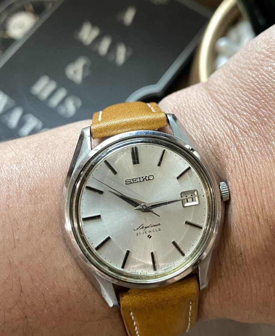 SEIKO セイコー　SKYLINER デイト　6102-8000 手巻き 楽天市場】SEIKO セイコー 腕時計 メンズ スカイライナー デイト