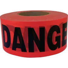 CH Hanson 3 In. x 1000 Ft. Roll 2 mil Red Danger/Caution Tape 16003 Hanson NEW