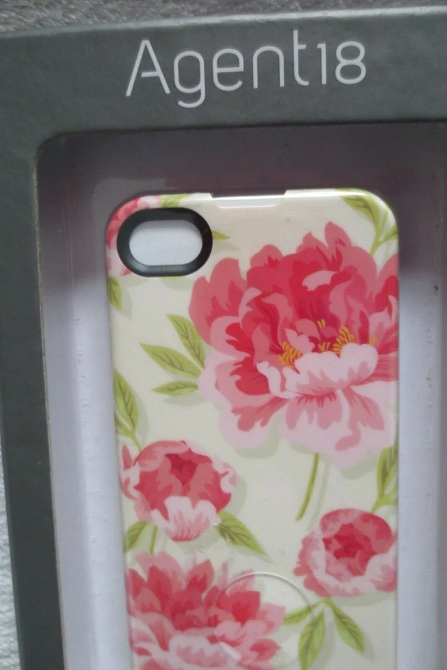 Capa protetora Agent18 Iphone 4 4S escudo fino vintage floral rosa nova  - Imagem 3 de 4
