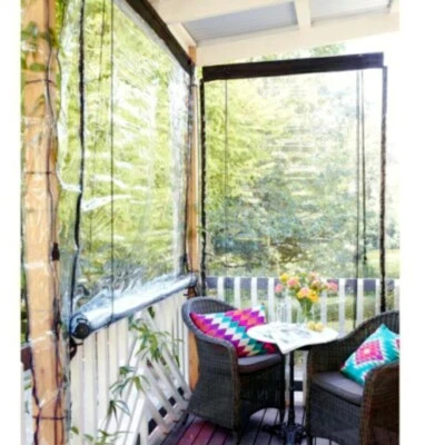 Sold Caprice Clear Platinum Patio Blinds Suit Outdoor Area