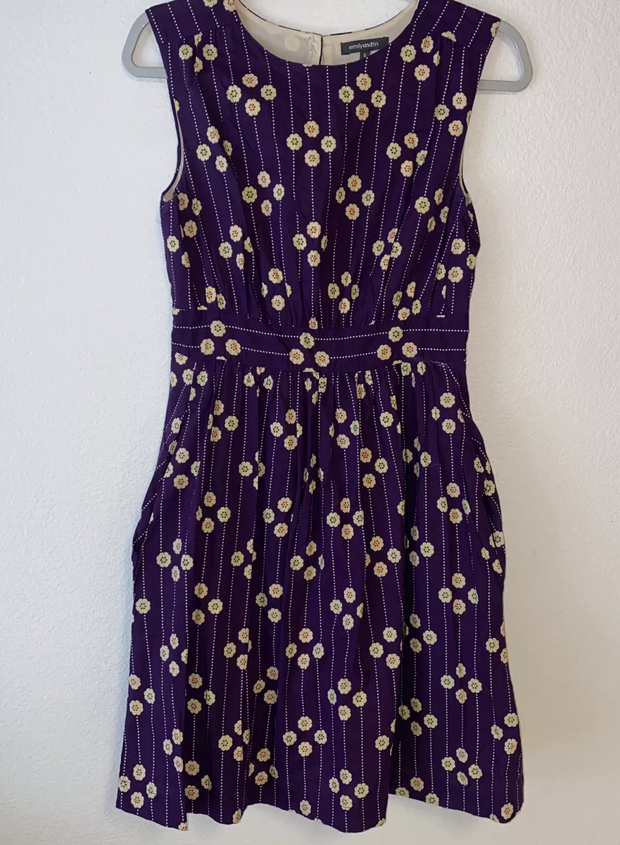 Modcloth top purple dress