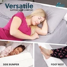 Headboard Wedge Pillow for Headboard Gap with Ultra Soft Cover - Queen and King