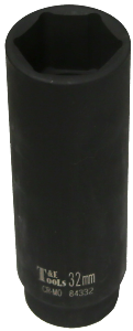 T&E Tools 84332 – 32mm X 1/2” Drive Extra Deep Impact Socket (New)