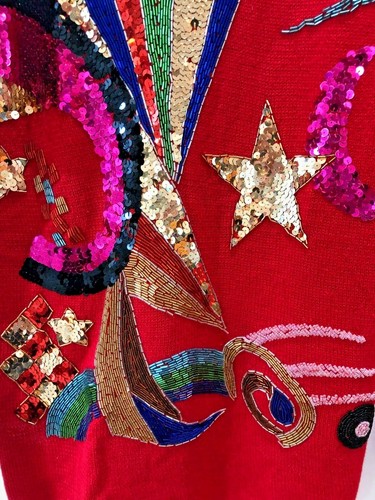 De colección. SUÉTER NAVIDAD KAMIRAN "TROFEO" NO FEO PRECIOSO LENTEJUELAS - MUJER M - Imagen 2 de 6