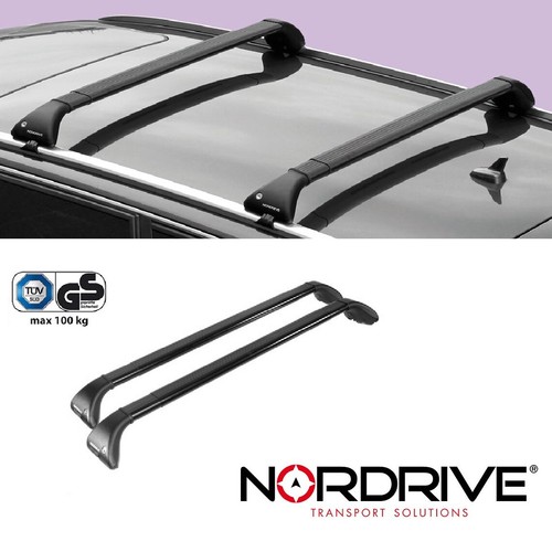NORDRIVE Design Dachträger Snap Stahl Dach Gepäck Träger für BMW 3er E46 Touring - Picture 2 of 13