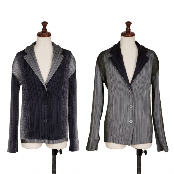 ISSEY MIYAKE FETE A.POC INSIDE Pleated Reversible Jacket