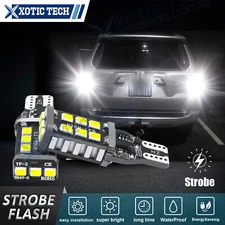 For Toyota 4Runner 2001-2021 921 912 Strobe 6000K LED Reverse Backup Light Bulbs