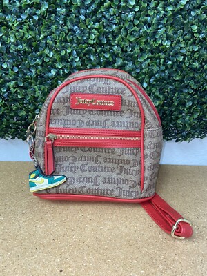 NWOT Juicy Couture backpack purse. Juicy Couture Backpack Purse Heart Status Black Red NWOT | eBay main image 2