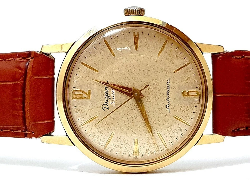 Dugena Super Cal. Buren 1000 Automatic Herren Armbanduhr Plaque G 20 um 1962 - Bild 2 von 4