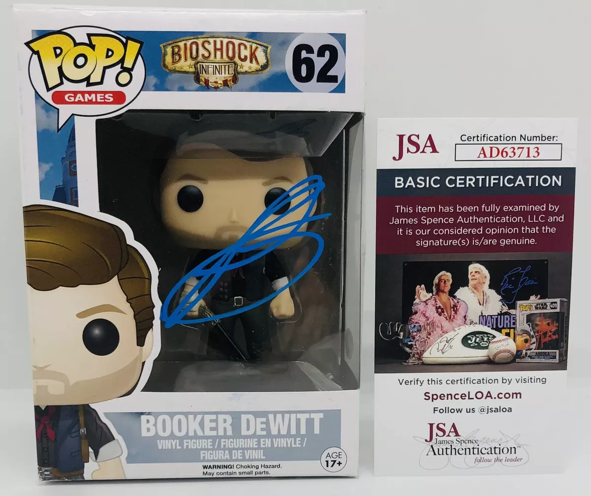 TROY BAKER SIGNED BOOKER DEWITT POP FUNKO FIGURE BIOSHOCK INFINITE GAME JSA  COA