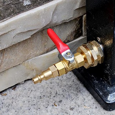 1/4 Zoll Schnellkupplung auf 3/4 Zoll GHT Messing Adapter für Wohnmobil Überwi