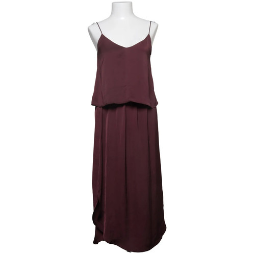 H&M, Maxikleid, Größe: 36, Lila, Polyester, Einfarbig, Satin, Damen #dPf