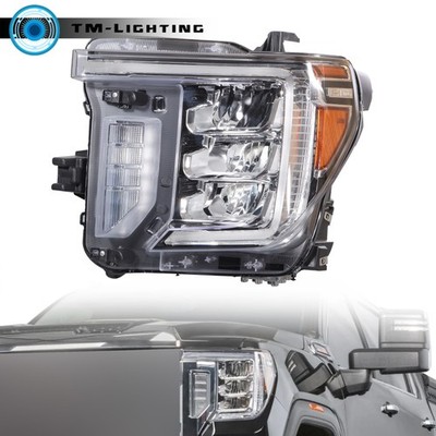 Full LED Headlight Chrome Driver Side For 2020-2022-2023 GMC Sierra 2500/3500 HD