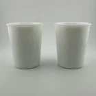 Vintage Hazel Atlas Milk Glass Tumbler Opalescent Rimmed FREE SHIPPING