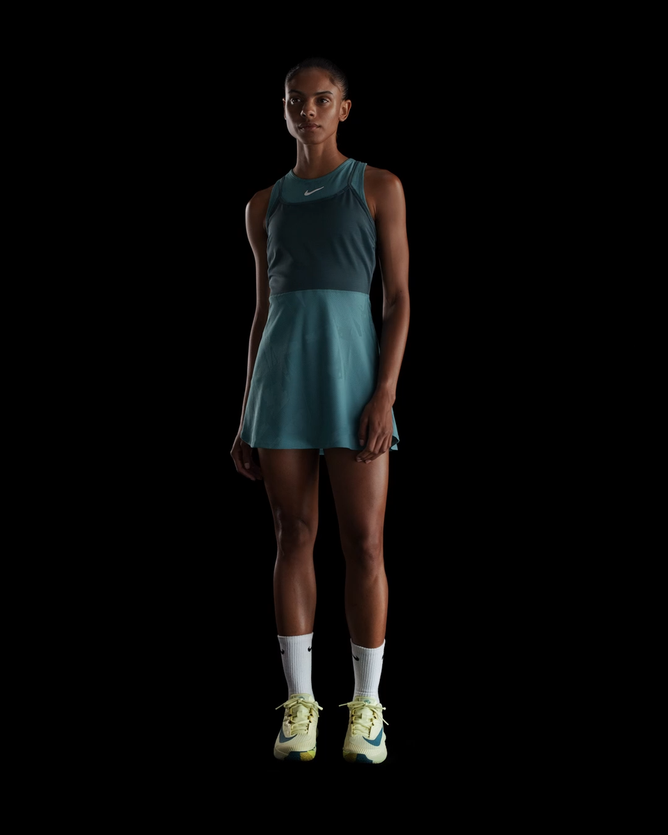 Nike Court Dri-FIT Slam Tennis Dress Mineral Teal FZ6463 379