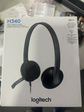 Logitech H340 USB Headset for PC  Mac   Black